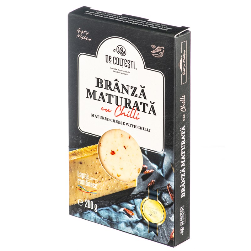 Branza maturata cu chili de Coltesti
